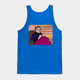 Grandma At The Knitting Hobby Crocheting Tank Top